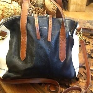 Fossil leather hobo bag